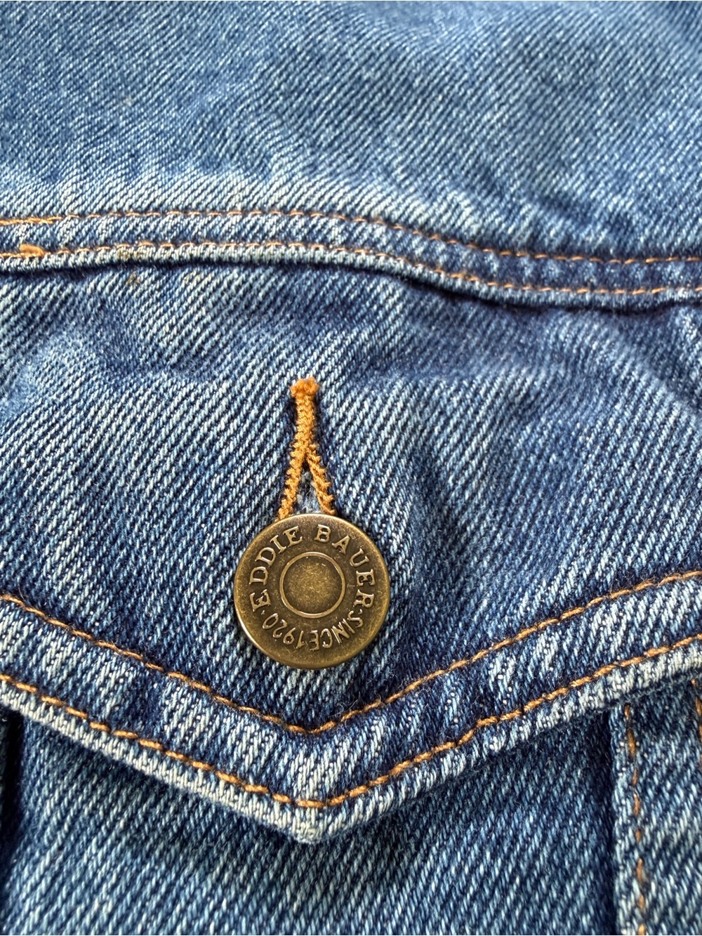 Eddie Bauer Vintage-Inspired Denim Jacket in Medium Blue - Picture 5 of 9